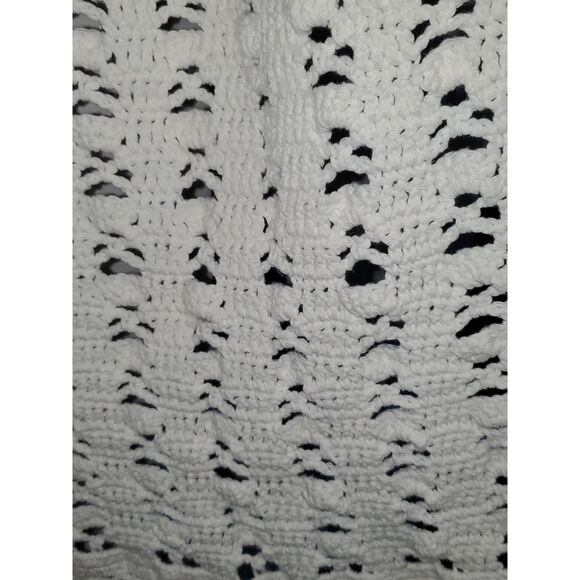 A Women's Sweater Vest Hand Made Hippie 60's Boho Granny Core Long Line XL - Picture 9 of 12